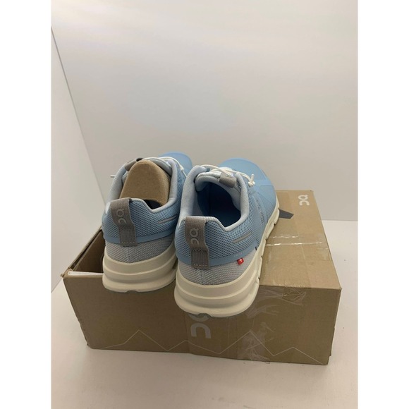 On Cloud Sky Kids Running Sneakers Wash Ivory Blue 3YD11441484 Youth Size 6 - Picture 3 of 11